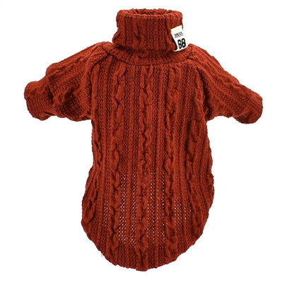 Turtleneck dog sweater