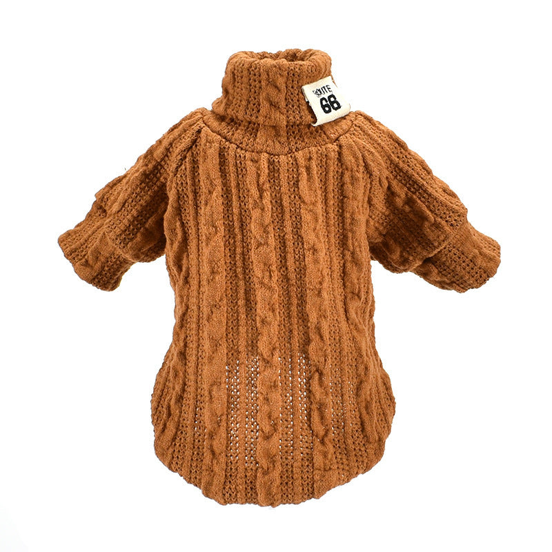Turtleneck dog sweater