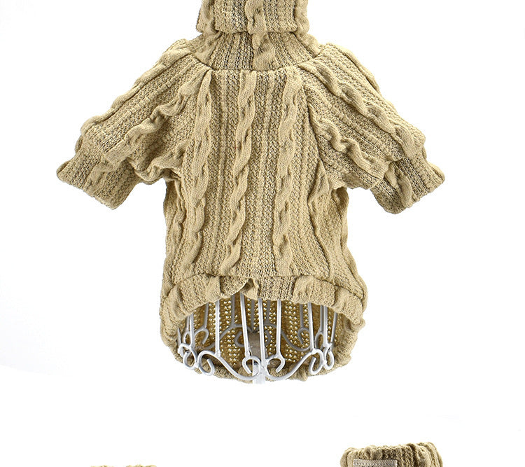 Turtleneck dog sweater