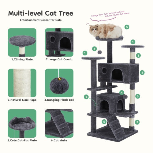 Indoor Multi-Level Cat Tower
