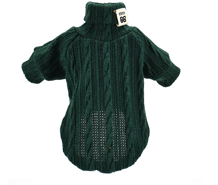 Turtleneck dog sweater