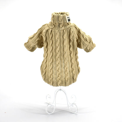 Turtleneck dog sweater