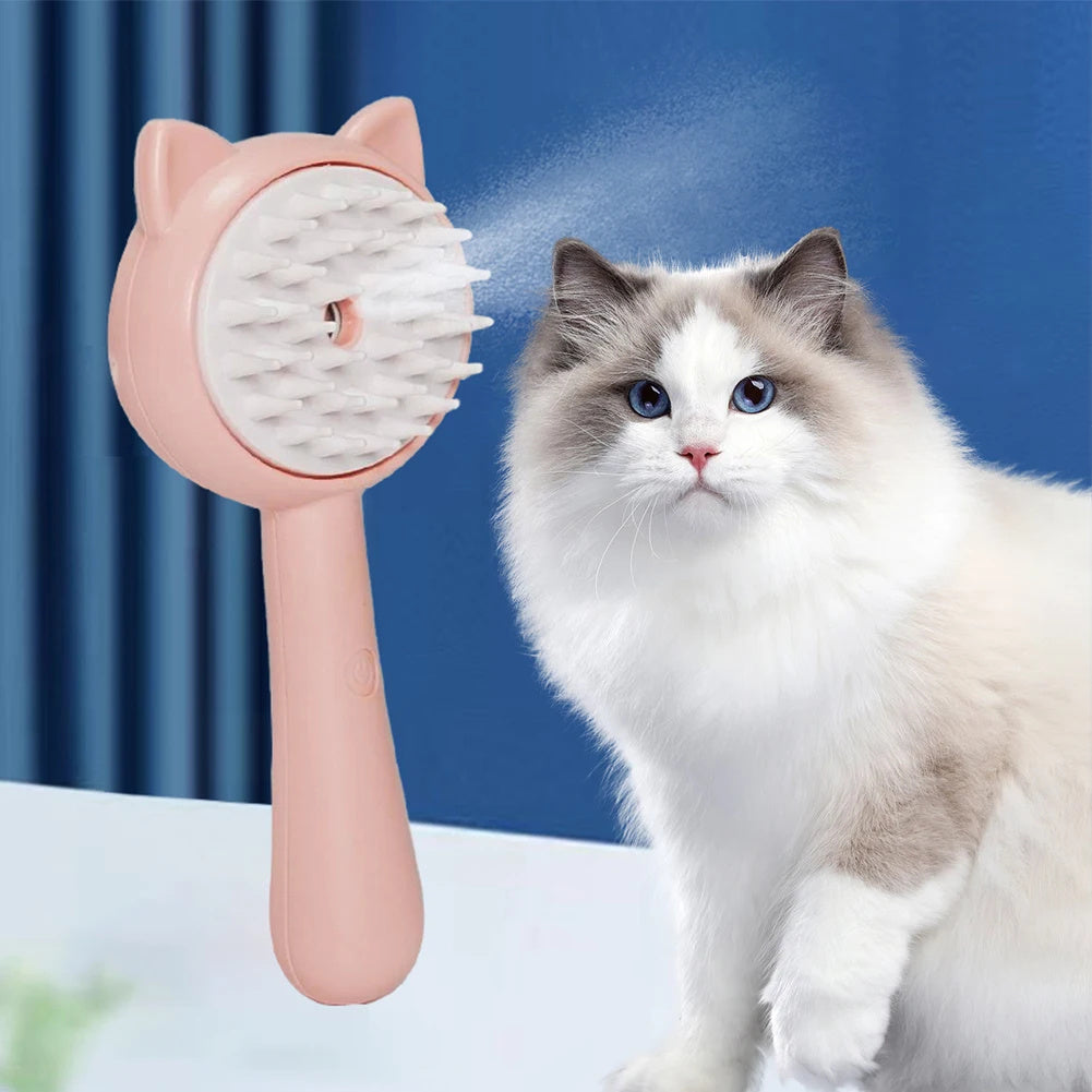 Brosse de nettoyage des poils avec brume