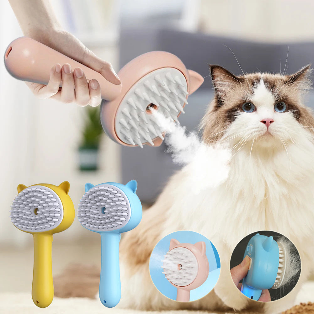 Brosse de nettoyage des poils avec brume