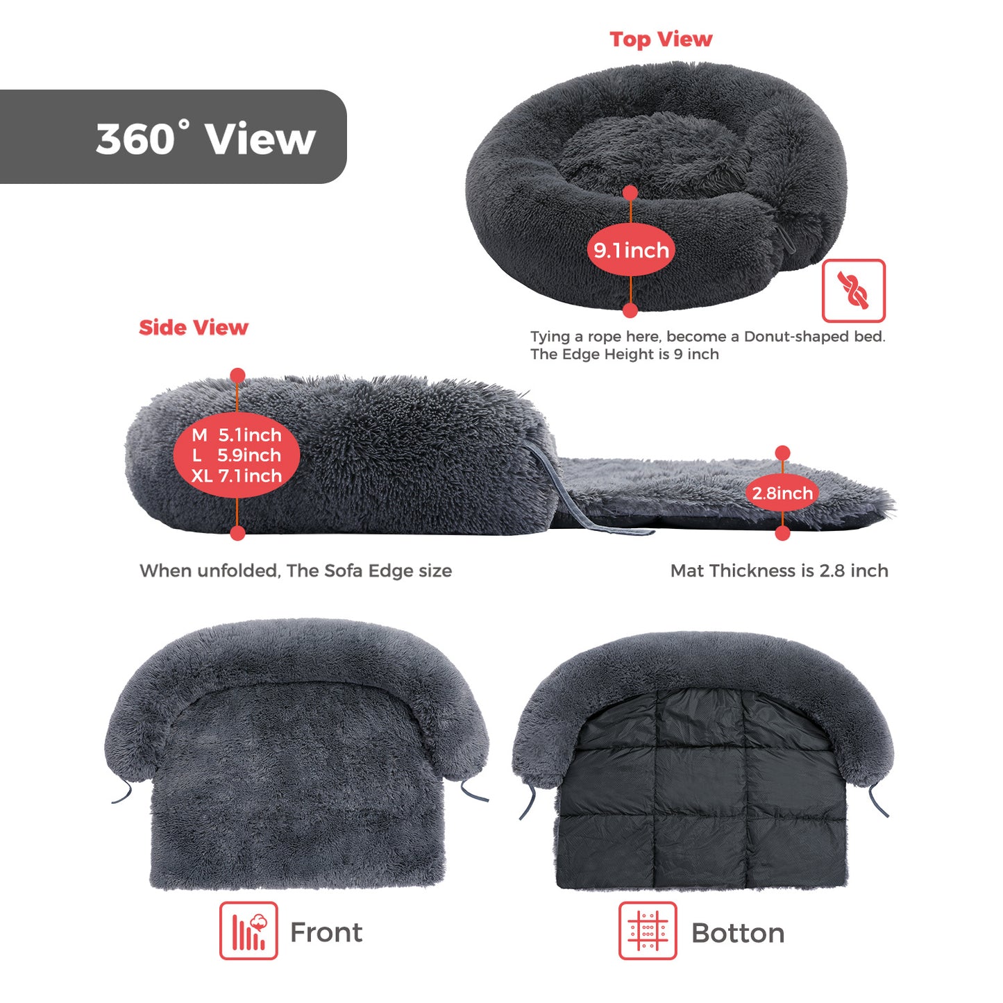 Cozy dog ​​bed